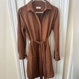 Untucked Dress Suede-Like Material size 2